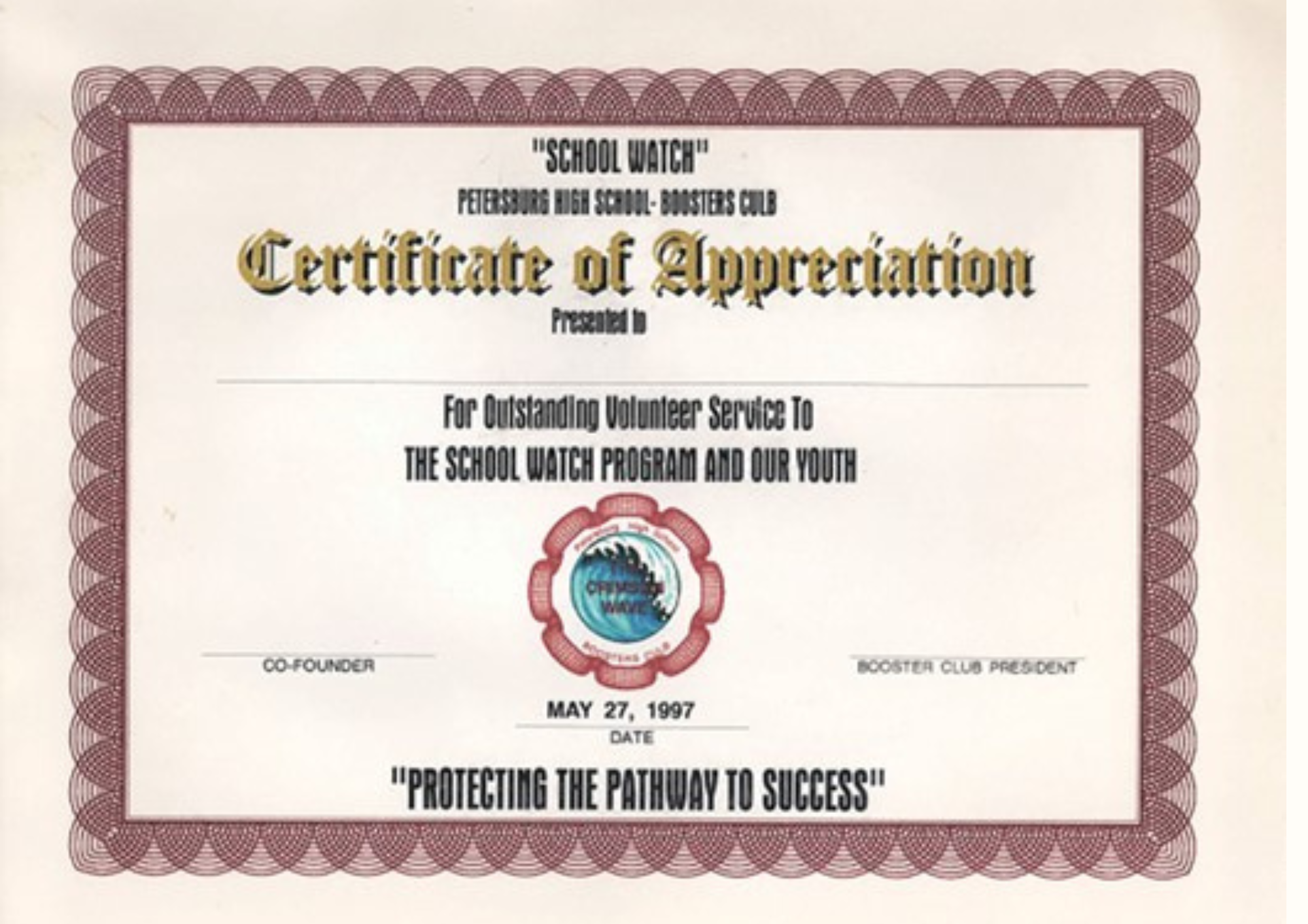 Certification Award 1